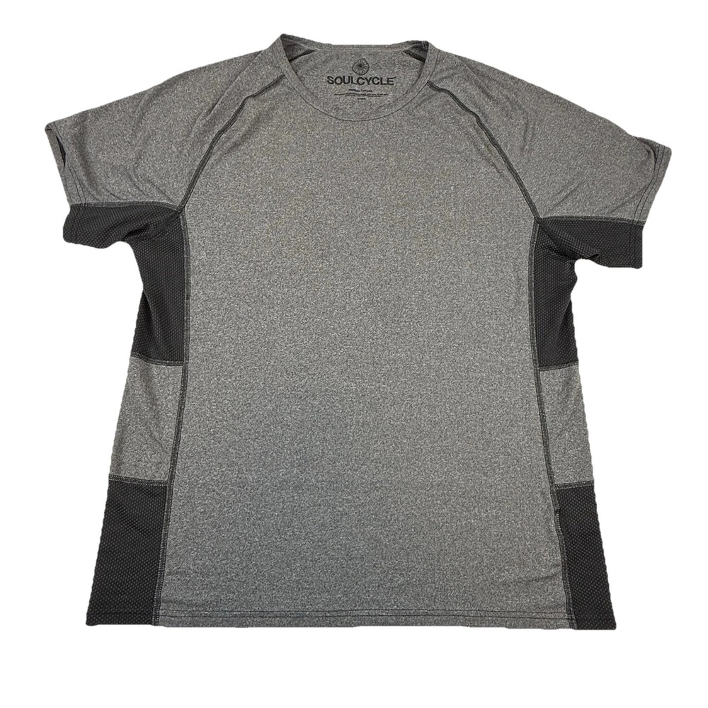 Soul Cycle T-shirt Gray Black Camo Skull Graphic Men's Medium Short Sleeve